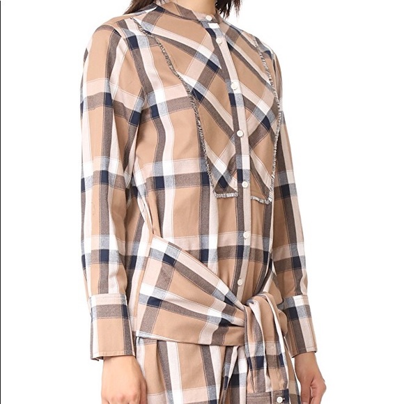 🍃🍃10 CROSBY by DEREK LAM Plaid Flannel Dress - Picture 2 of 8